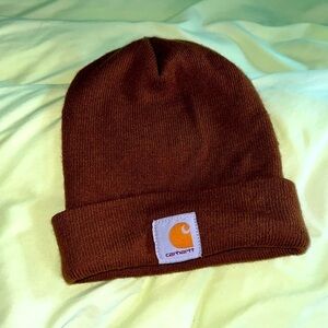 Carhartt Brown Beanie Hat